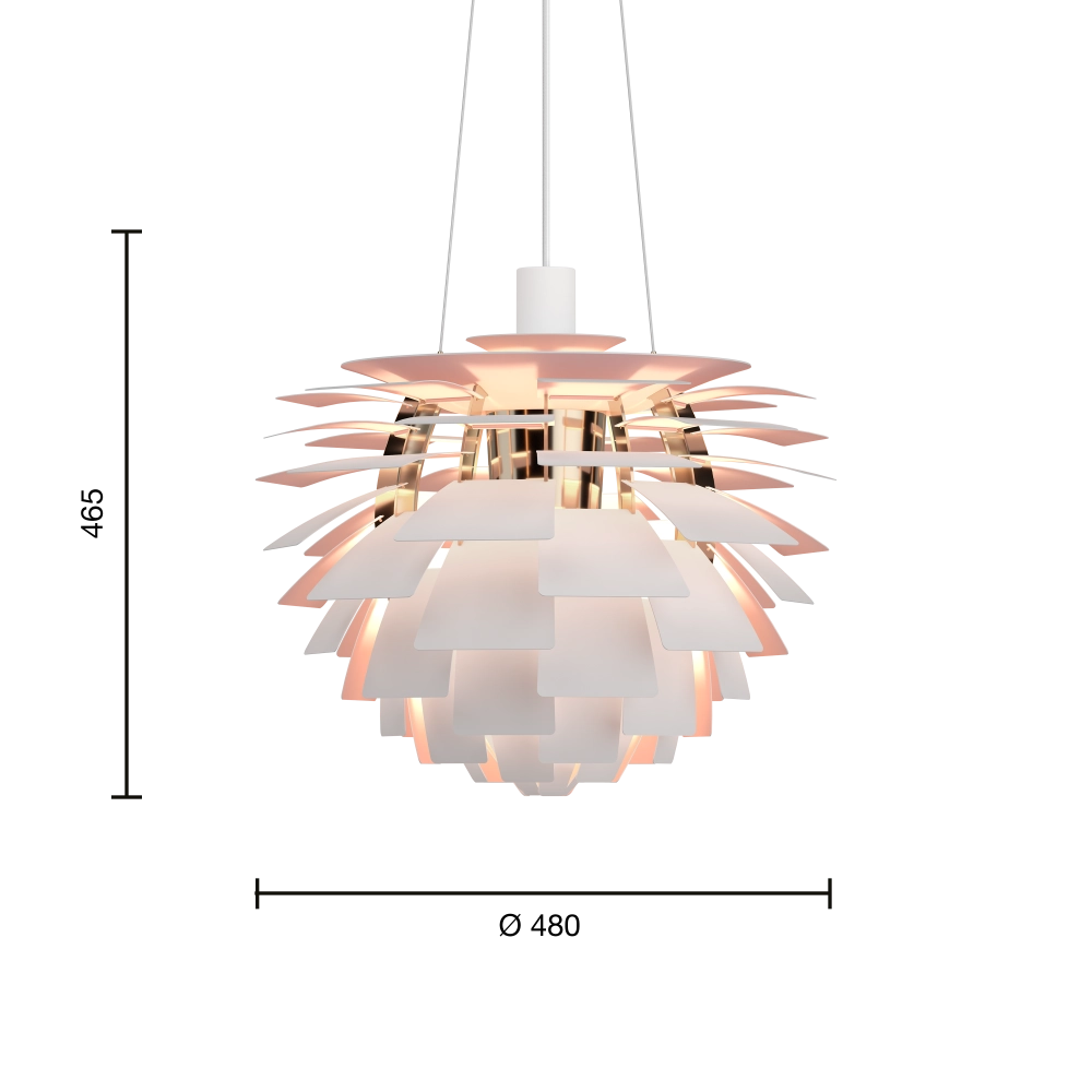 PH Artichoke Pendel  Pale Rose